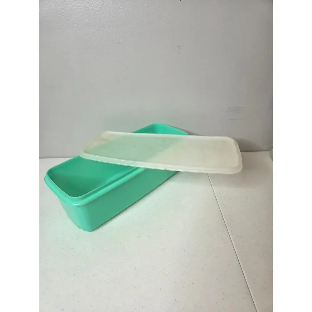 Tupperware Jadeite Bread Keeper #782-2 w/ Lid Vintage Green Retro Kitchen